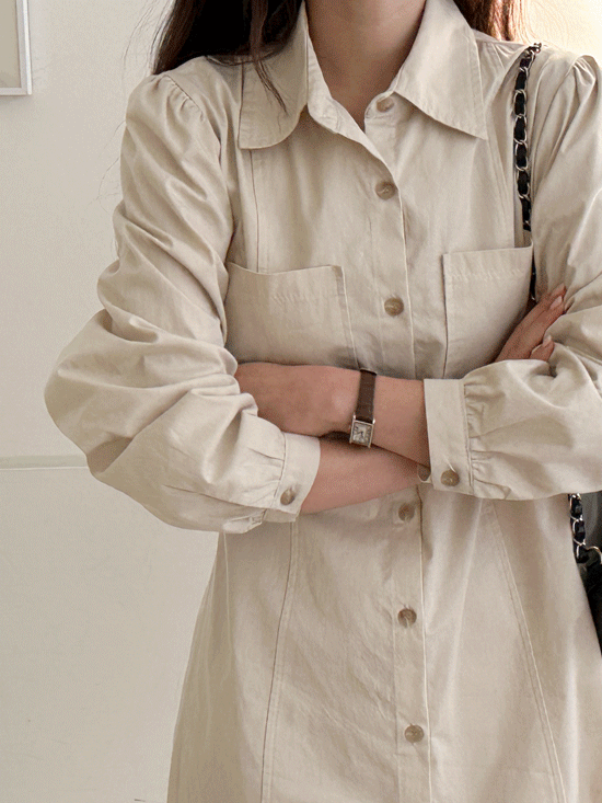 [10%할인/봄원피스] 라이엘 셔츠 미니 원피스 - 4 Color (출근룩/하객룩)